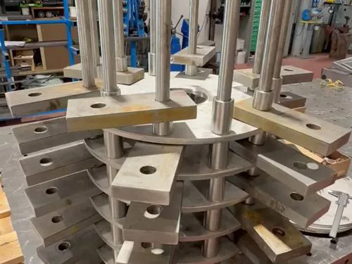 Rotore di mulino a martelli ricostruito per un'azienda alimentare